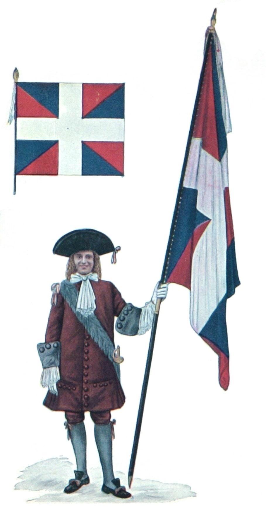 Page 4 Carignan-Salières regiment: the historical context, Illustration: Officer with the colors of the Carignan- Salières (Wikipedia) There were approximately 3,000 people in The French colony in