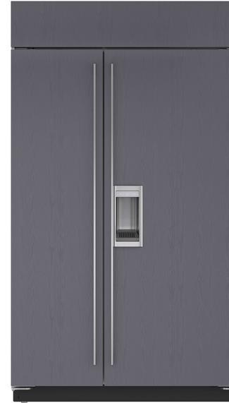 1219mm built-in side by side fridge with water