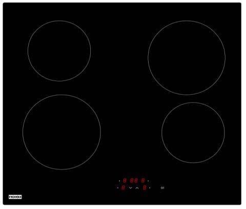 touch control electric cooktop, or equal RANGE HOOD Under