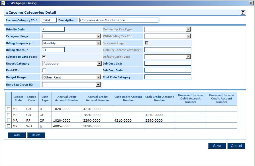 Module 2: Commercial Management Setup Creating a GL Interface Chart for an Income Category Overview General ledger interface charts specify the account numbers to which the system posts CM