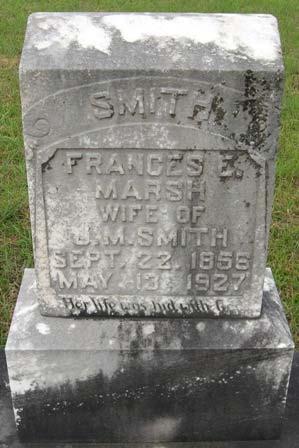 4. Frances Elizabeth Marsh Smith Born September 22, 1856 Georgia Died May 13, 1927 Georgia