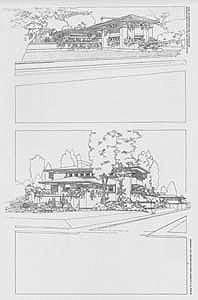 00 Thomas P. Hardy house, Racine, Wis., Perspective View, 1905. Pl. XV.