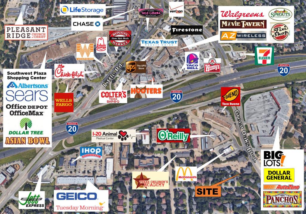 Retailers Map CITY VIEW 5612 SW GREEN OAKS BLVD,