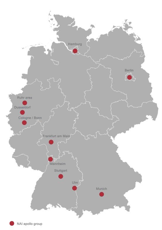 We are represented across Germany with offices in Frankfurt am Main, Hamburg, Berlin, Munich, Cologne/Bonn, Dusseldorf, Stuttgart, Mannheim, in the Ruhr area and Ulm.