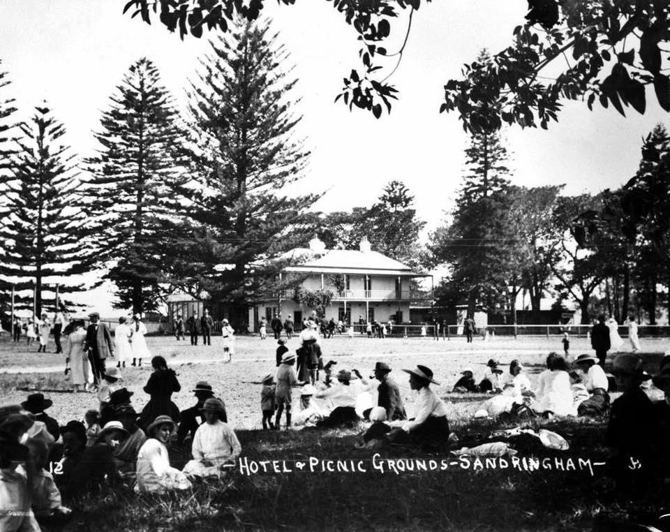 the development of pleasure grounds beside their hotel. Horse-drawn carriages were used until the opening of the Illawarra Railway in 1884 to bring picnickers and holiday makers to this area.