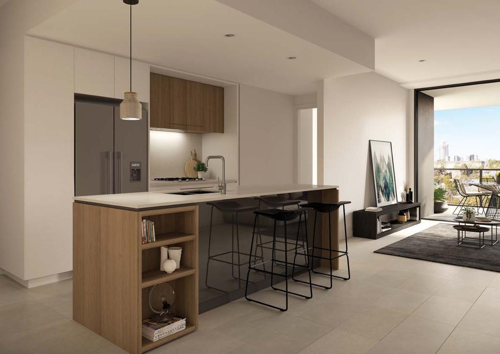 TYPICAL KITCHEN APARTMENT TYPE B1 NATURAL COLOUR