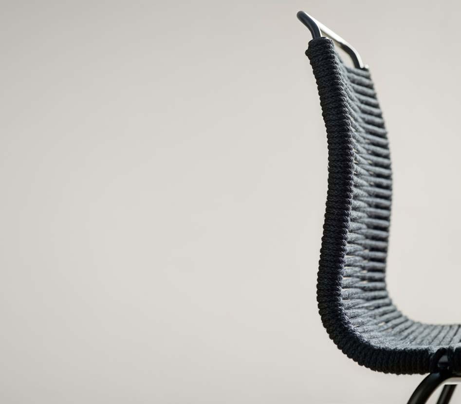PK1 AN ABSOLUTE CLASSIC Poul Kjærholm had a unique ability to combine steel and organic materials one he demonstrated early in his career with the PK1, his first dining chair, which was presented in