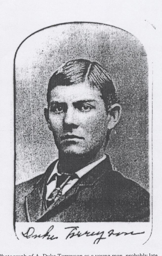 Figure 17: Andrew Duke Torreyson as a young man, likely in the late-1880s.