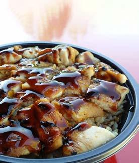 Waba Grill uses fruits and vegetables to enhance the flavor of their amazing WaBa sauce. Nothing is fried and no oil is used in the cooking process. WaBa Grill Franchise Corp.