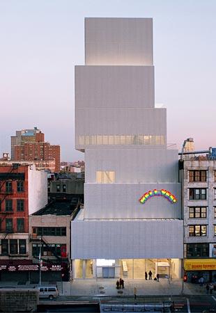 New York City s New Museum of Contemporary Art, opened in 2007 and named one of the seven architectural wonders by Conde Nast Traveler the following year, rises