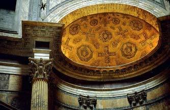 sheathed in marble veneer Pantheon: 25 BCE