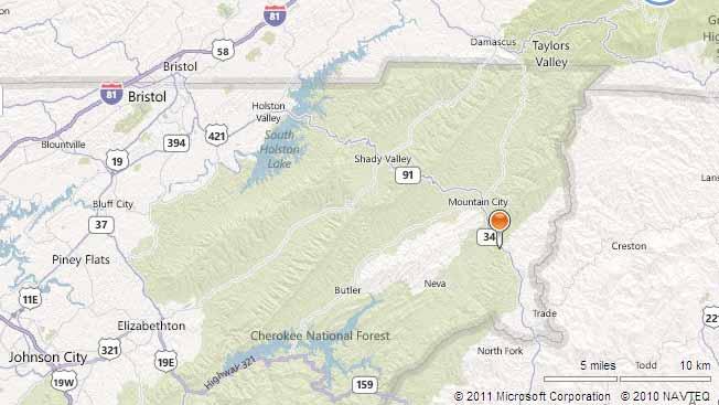 Location Maps 24 miles to Appalachian State University 40