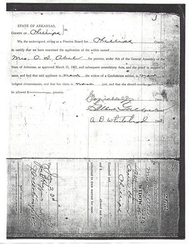 Married: Permelia Johnson (4-11-1853 Miss-8-4-1929 Phillips Co, Ark.) Married Grenada, Mississippi Dec.