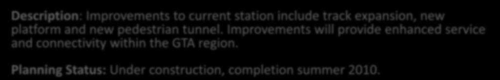 Brampton Go Station Improvements #1 Brampton Downtown Go