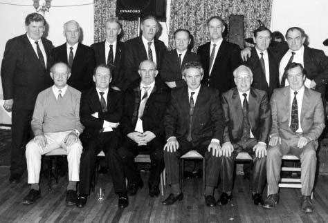 Reunion of Borrisoleigh Team of the 1960s Back: John Gleeson, Joe Prior, Gerry Ryan, Pat Ryan, Garrangrena, Johnny Loughnane, Jim Molumby, Paddy Loughnane and Paddy Delaney Front: Matt