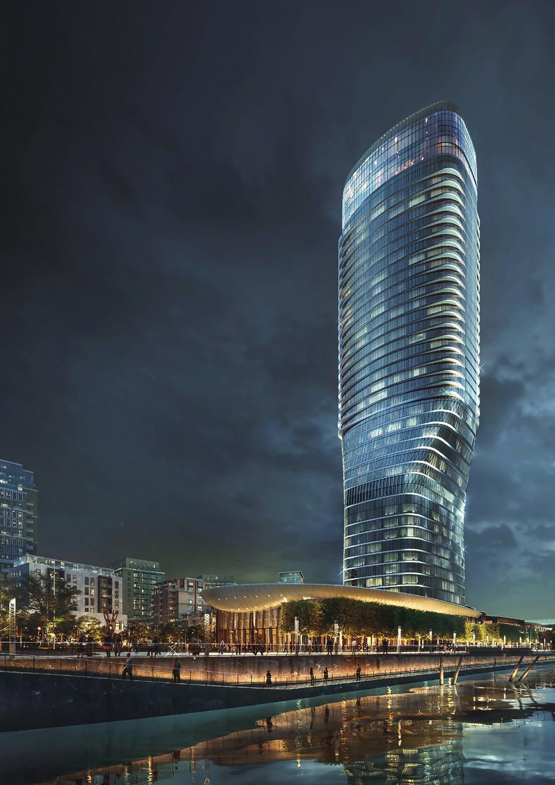 Kula Belgrade is the city s new landmark and the highest building in the region. This 168-metre high mixed-use tower will host The St. Regis Belgrade 