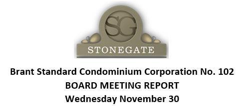 BOARD MEETING REPORTS After the meeting the secretary will do the minutes of the meeting. These will only be distributed to the Board of Directors and Manager not to the owners.