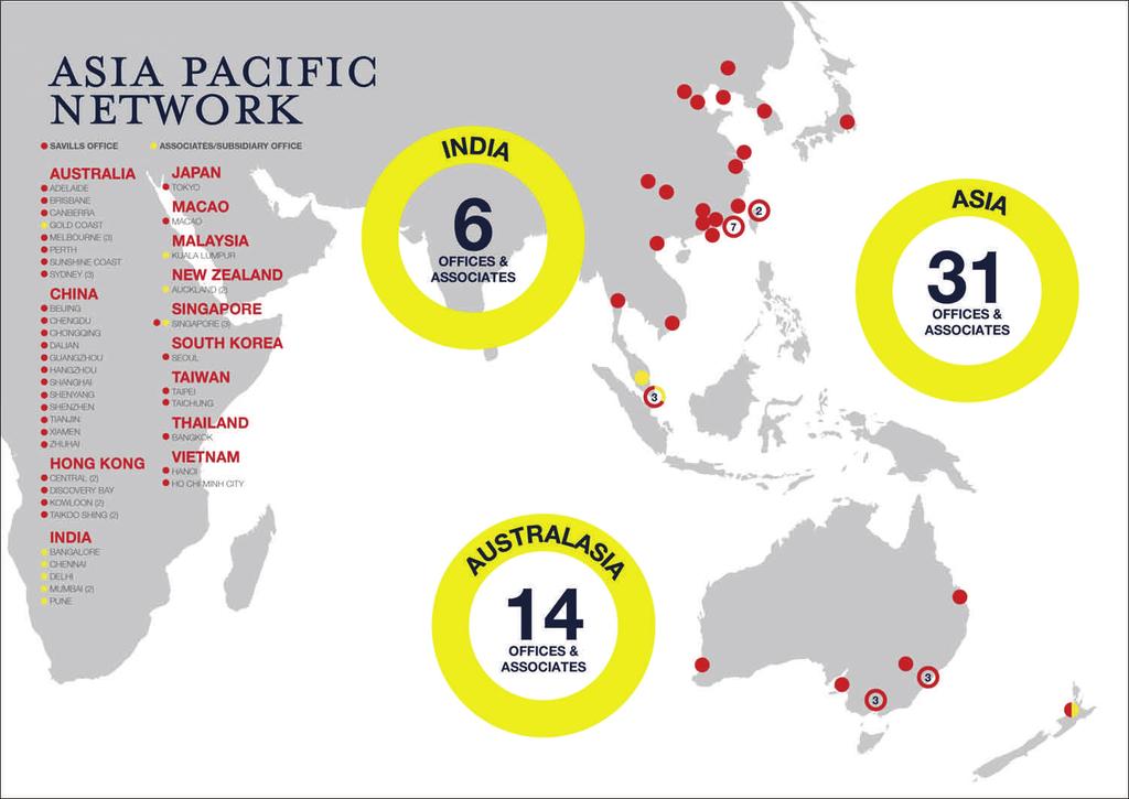 Pacific, Africa, and the Middle East. Savills is the fourth global agent by world turnover and is the leading UK agency by group turnover.