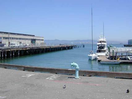 A B C View of Pier 36 looking
