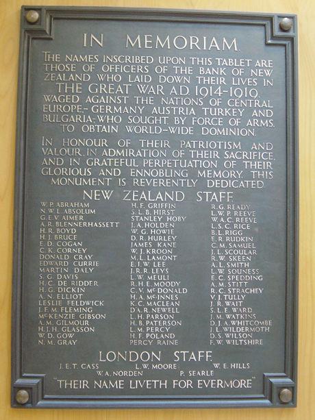 For over three years I ve been researching Bank of New Zealand officers who served in the First World War.