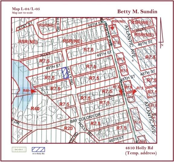 Case #2016-BZA-00049 Betty Sundin PREPARED BY: Kevin Kemp DESCRIPTION: A variance to a 15 foot side yard adjacent to a street (Holly Rd.