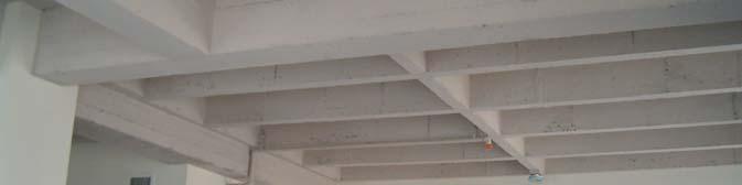 height of exposed concrete ceiling,