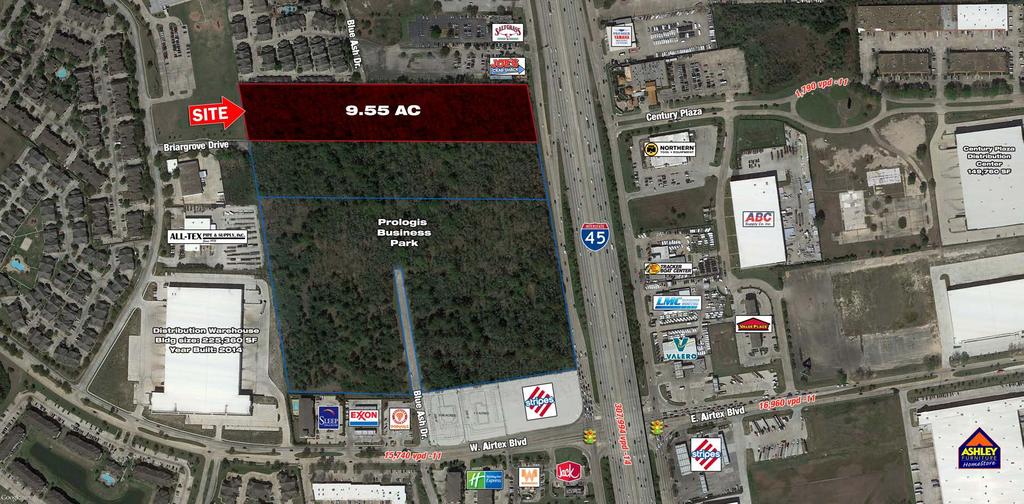±9.55 AC - IH-45 & BLUE ASH DR NWQ IH-45 Houston, TX 77073 FOR SALE FOR MORE INFORMATION PLEASE CONTACT Ryan Sweeney Managing Partner rsweeney@streetwiseland.com 713.773.