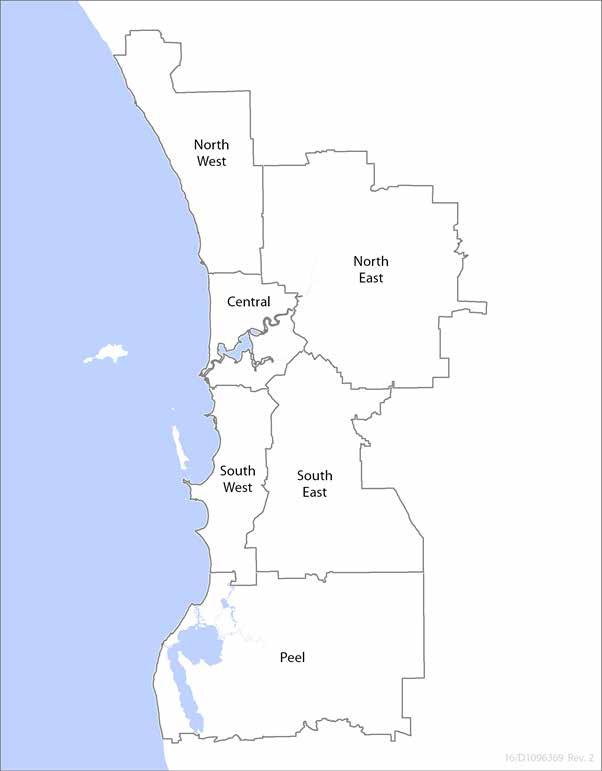 3.3 Sub-regions This report splits the Perth Metropolitan Area up