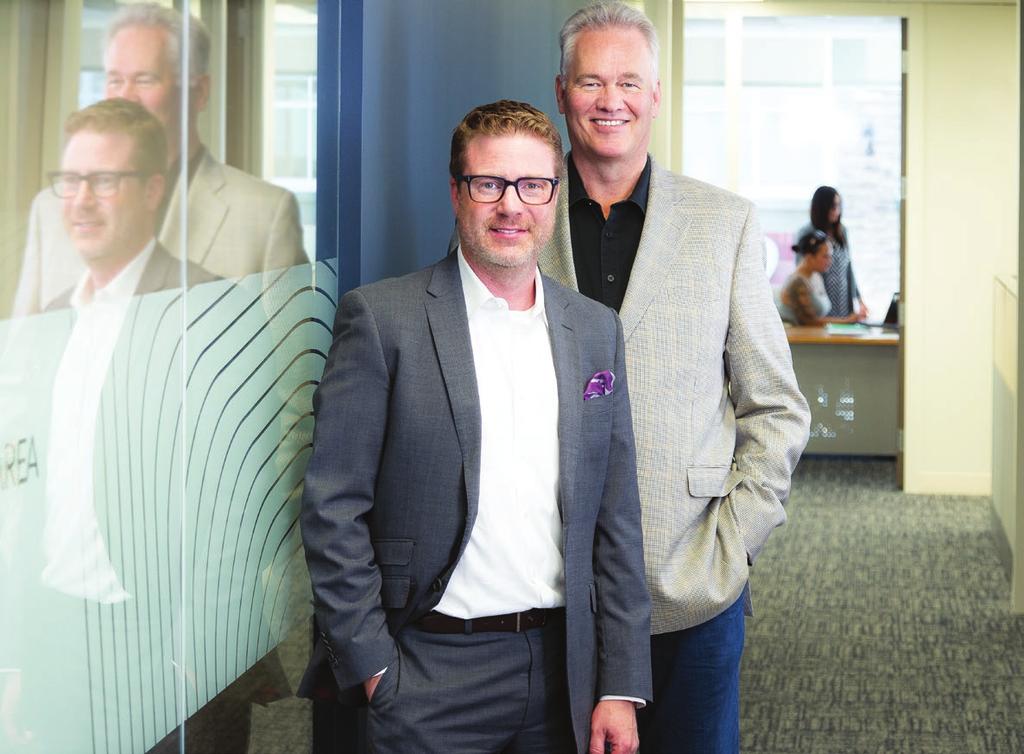 AREA CEO Ian Burns with Calgary REALTOR and 2017 AREA President Bob Jablonski. Photo by Tammy Hanratty Photography.