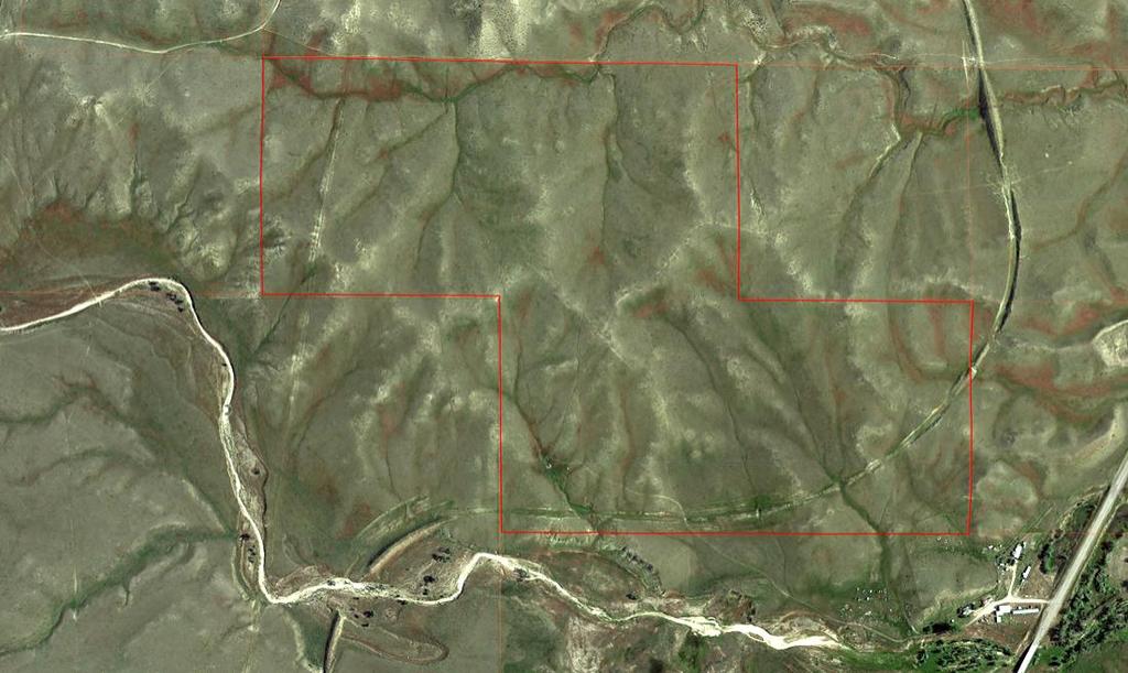 Galloway Bull Creek Property 160± deeded acres Red is property boundary.