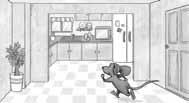 refrigerator The mouse smells the cheese, but he