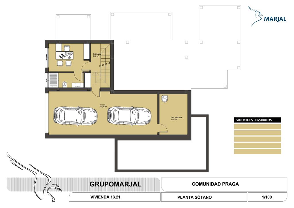 BASEMENT Praga 21 16 This plan is for illustration purposes only and may be modified for technical reasons and by order