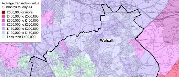 Report to Draft Report 22 nd August 2014 THE RENTAL MARKET IN WALSALL With a regional average house price of 178,000, the majority of houses in Walsall have prices under the national