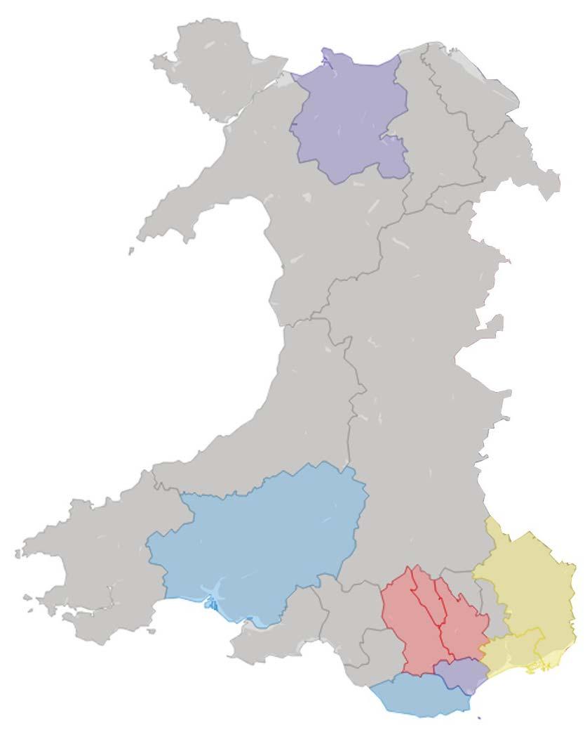 Which South Wales LPAs have adopted CIL?