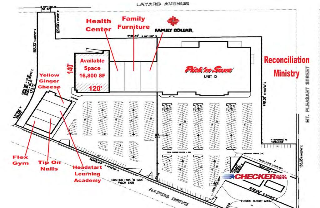 SITE PLAN AVAILABLE 16,541 SF