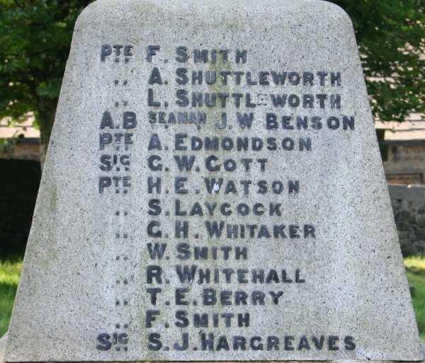Cowling war memorial (source: