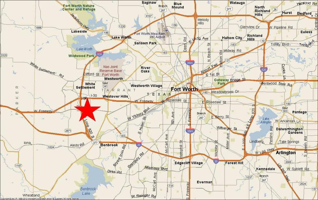 (+/-) frontage on Camp Bowie West Available CS-WB (High Density Commercial) $8,100 (Approximate) - TAD value of $287,844 $1,009,200 ($8.