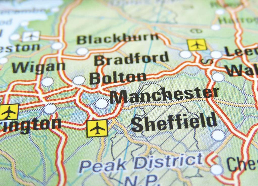 Centrally Located CONNECTED CITY Sheffield is the UK s most centrally located city region.