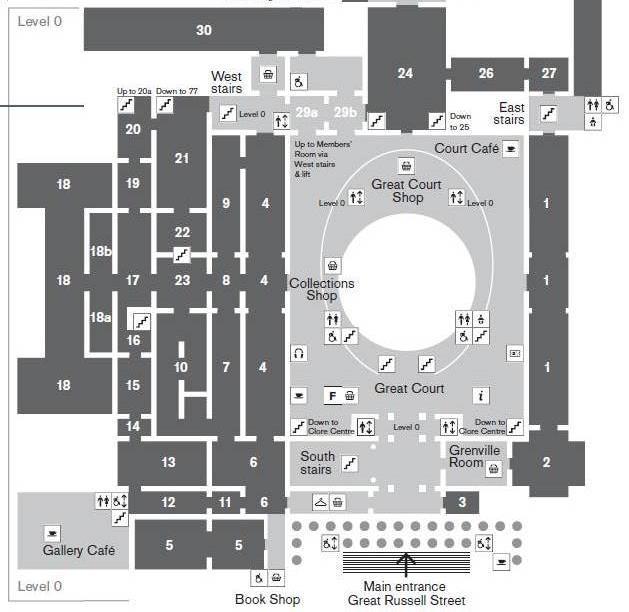 Ground plan of the British Museum,