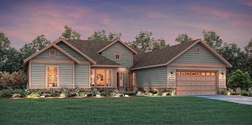 Shadow Ridge home provides an impressive 3,043 square feet with an open floor plan.