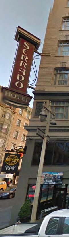 Appeals Brief 2/15/2017501 GEARY ST 10 Similar hotels such as the Serrano Hotel, Columbia Hotel and The Warwick, to name a few in a one block radius from 501 Geary also have iconic blade signs that