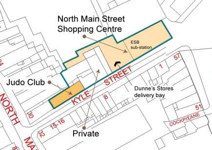 5.0 Development Strategy 36 Site 4 Kyle Street (North) The Site Kyle Street has the potential to play an important role in the renewal of the Cornmarket Street Area as a key link between Cornmarket