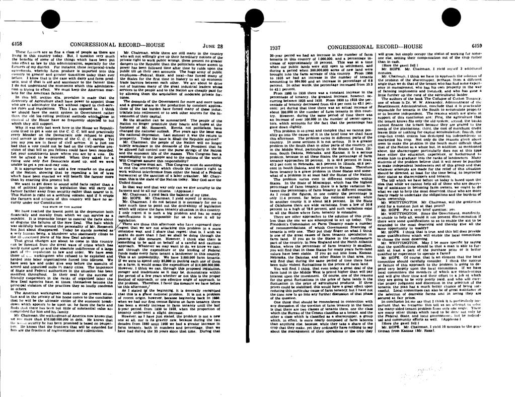 6158 CONGRESSIONAL RECORD-HOUSE JUNE 28 ItJ37 CONGRESSIONAL RECORD-HOUSE 6.159 These I. ricrs axe as tine a class of people as there axe living in this country today.