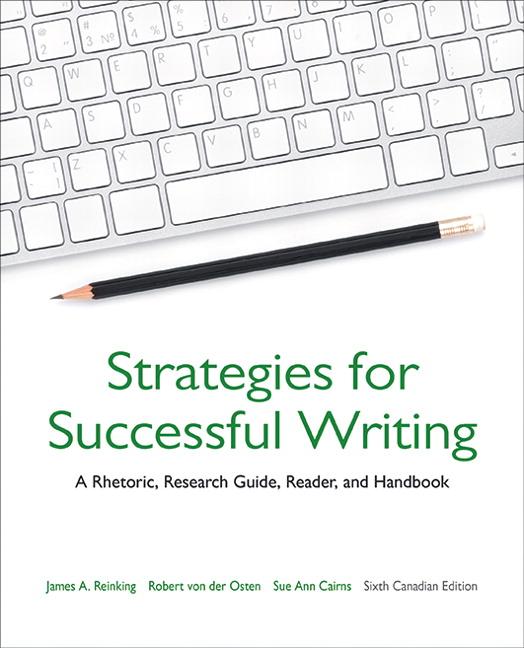 Reinking Robert van der Osten Robert Fleming Sue Ann Cairns Strategies for Successful Writing: A