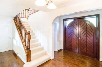 Having a tiled floor, shoe and coat room, a storage cupboard and a ceiling light ENTRANCE HALLWAY From the porch, a door leads into the grand hallway which has a double glazed window to the front