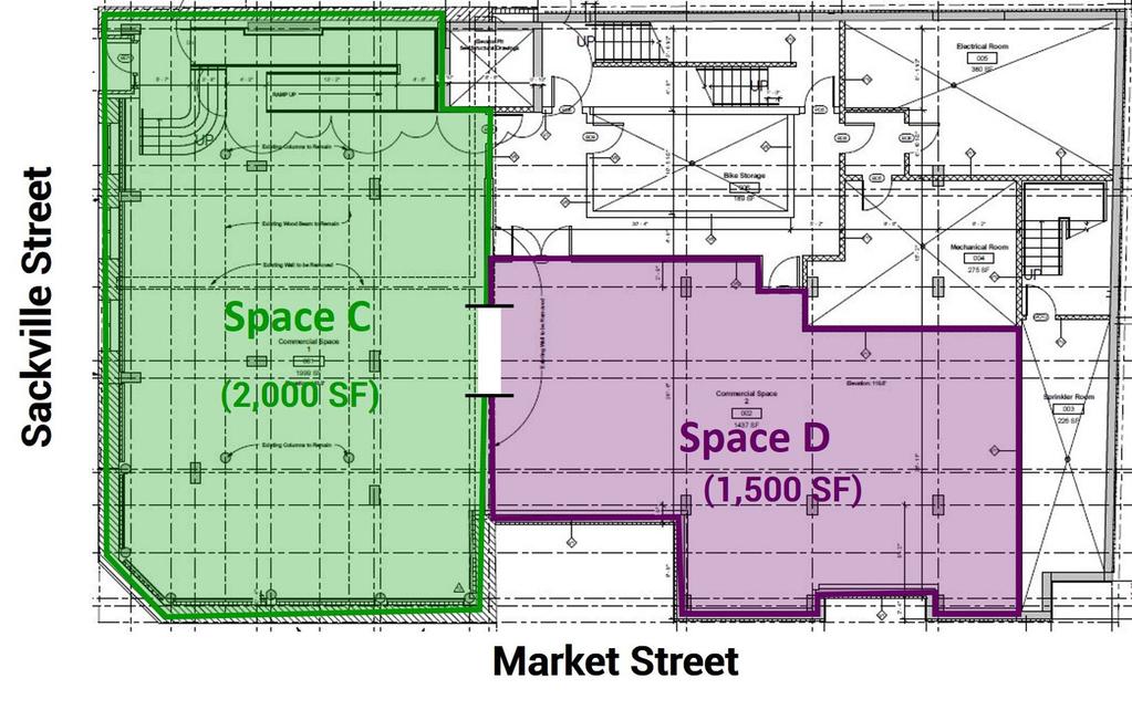 FLOOR PLAN LOWER LEVEL COMMERCIAL UP TO 3,500