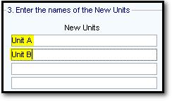 Single-click the next unit name and click Edit this Unit. The Unit Notebook will open for that unit. Continue these steps until you have entered information for all units.