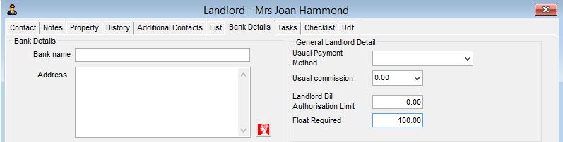 On the pay landlord window, if there is a float for the landlord, it will show the amount of float and give you the option to retain the float, so when you click pay landlord, the float will update