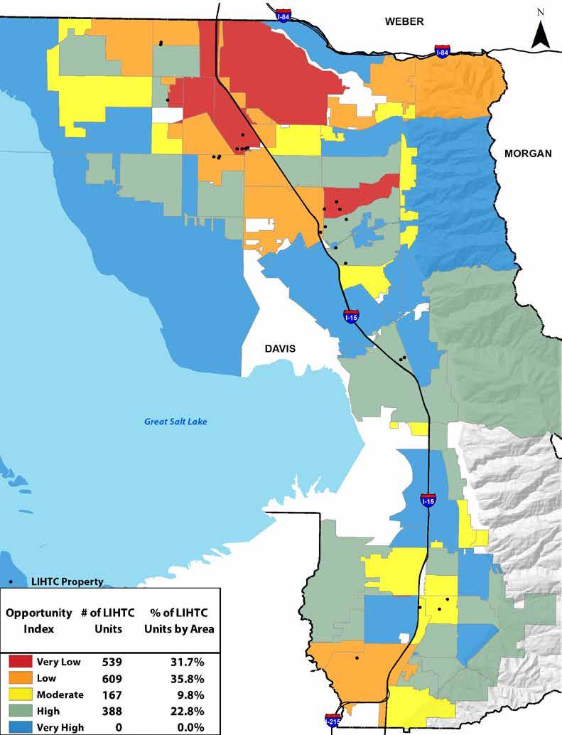 Map 6 Location of Low Income Housing Tax Credit Units, Davis
