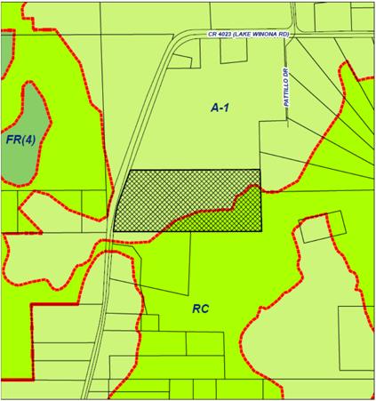 Page 2 of 38 II. SITE INFORMATION 1. Location: East side of Lake Winona Road, approximately ½ mile north of its intersection with Johnson Lake Road, DeLeon Springs. 2. Parcel No: 5925-00-03-0040 3.